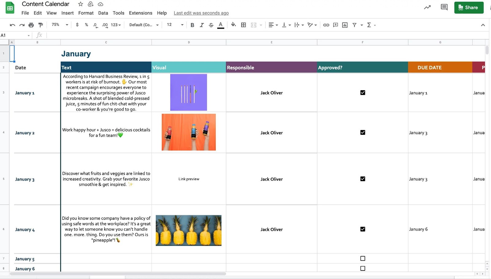 Create a B2B Social Media Calendar